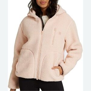 Billabong Adventure Division Jacket Womens Large Sherpa Switchback Hooded 1463